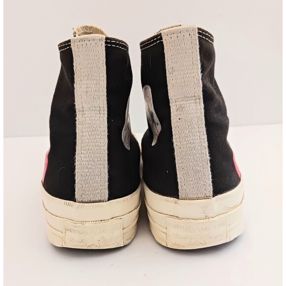 Converse X PLAY Comme des Garcons Black Hi Top Chuck 70 Ladies US 7 - Picture 4 of 13